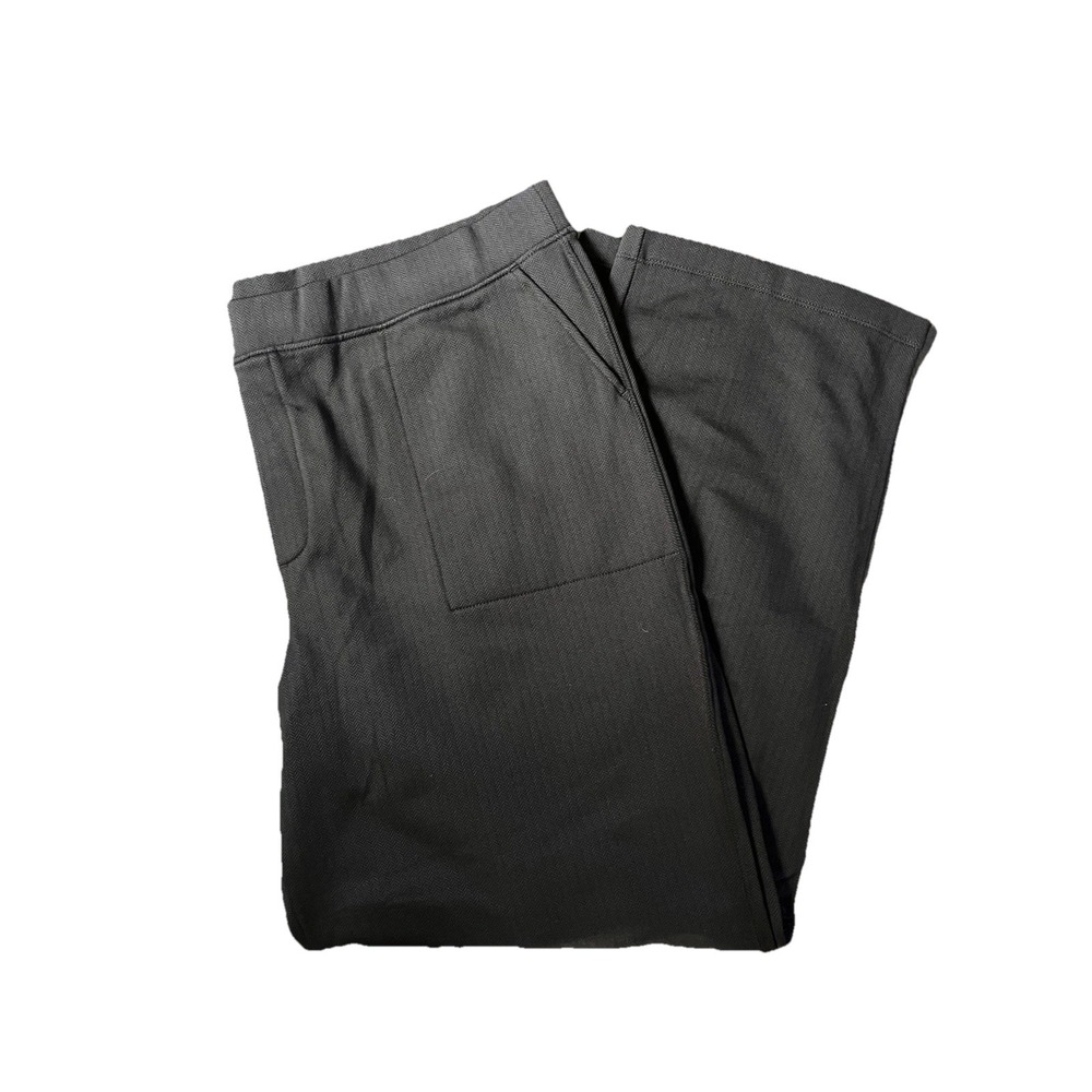 Mondetta Straight Leg Womens 2XL Athleisure Pants Brown Herringbone Pockets